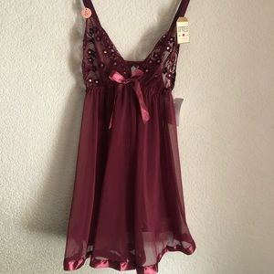 Burgundy Lingerie